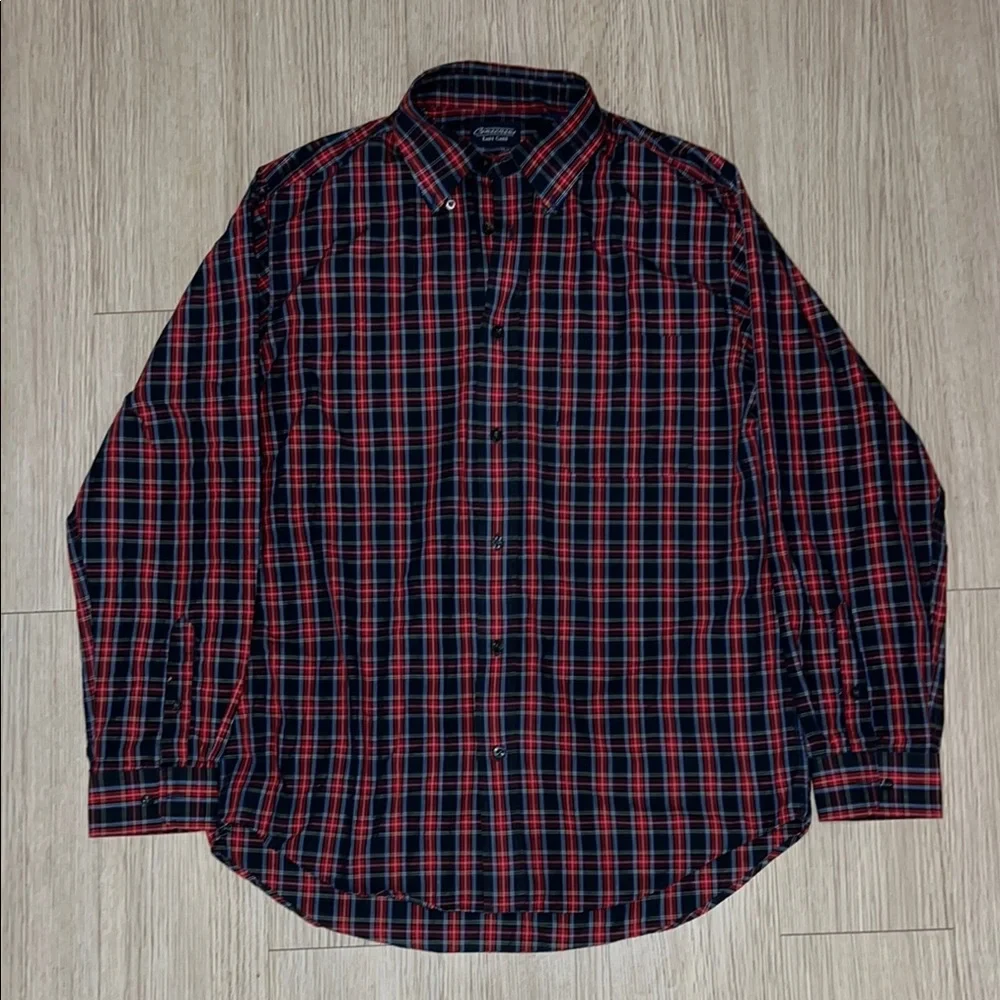 Consensus Size Medium Classic Red Plaid Men's Shirt - Picture 1 of 6